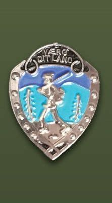 Norwegian Foot March Pin - Silver