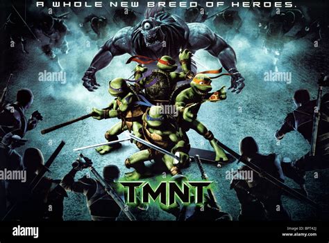 MOVIE POSTER TEENAGE MUTANT NINJA TURTLES; TMNT (2007 Stock Photo, Royalty Free Image: 31262858 ...