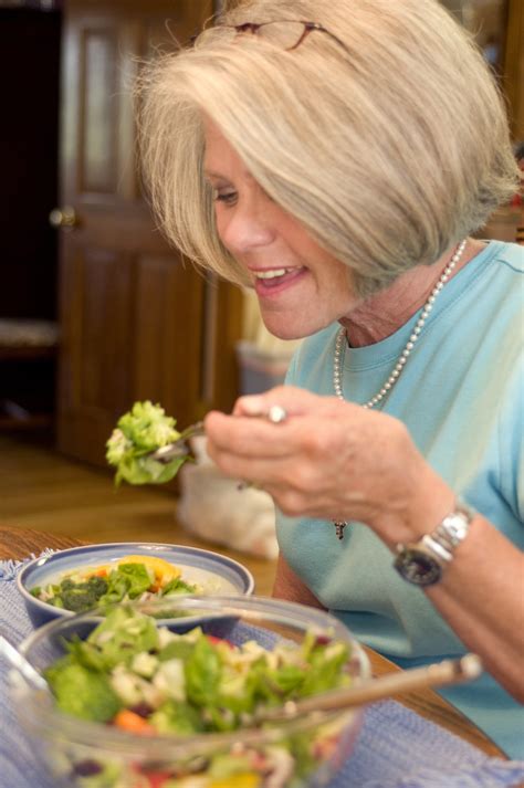 Salad | Free Stock Photo | A woman eating a fresh salad | # 17232