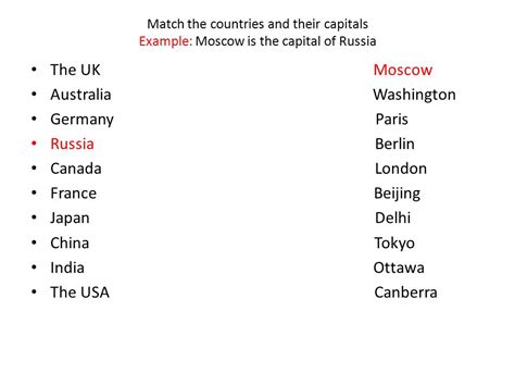 20 Countries And Their Capitals - Uno