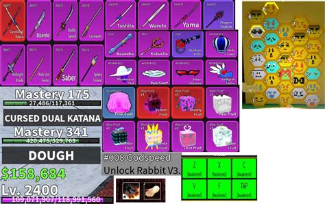 [ SALE ] Blox Fruit | Eaten Fruit Awakening Dough | Cursed Dual Katana ...