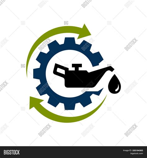 Oil Change Icon Logo Vector & Photo (Free Trial) | Bigstock