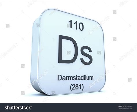 Darmstadtium Element On White Square Icon Stock Illustration 547062976 | Shutterstock