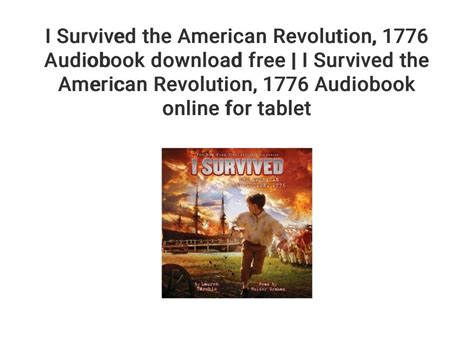 I Survived the American Revolution... 1776 Audiobook download free | I Survived the American ...