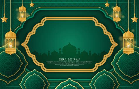 Isra Miraj Background Templates 16392157 Vector Art at Vecteezy