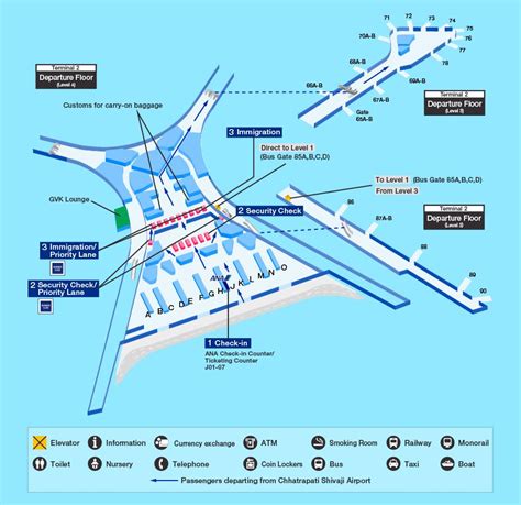 Chhatrapati Shivaji airport map - Chhatrapati Shivaji international airport map (Maharashtra ...