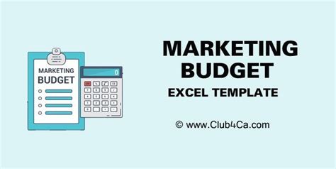 Marketing Budget Excel Template Marketing Budget, The Marketing ...