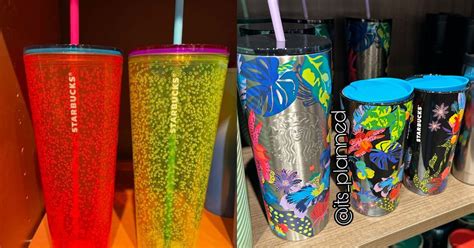 Starbucks' July 2023 Cup and Tumbler Collection Is Full of Bold Neon - Let's Eat Cake