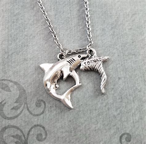 Shark Necklace Shark Jewelry Shark Charm Necklace Shark Pendant ...