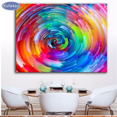 NEW Abstract Diamond Painting Kit | Colorful 5D Full Square Diamonds ...