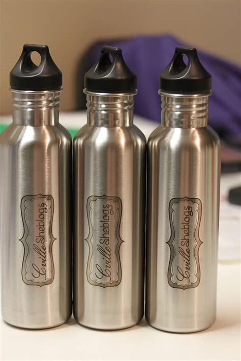 Stainless Steel Water Bottles - In A Flash Laser - iPad Laser Engraving, Boutique Printing ...