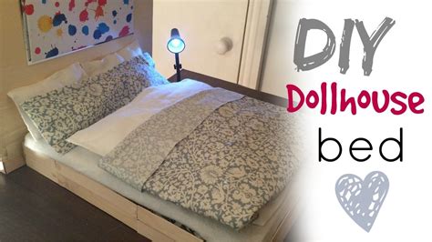 DIY craft: barbie doll bed - YouTube