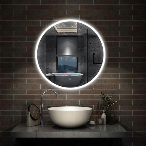 LED Ronde Badkamerspiegel - Diameter 60cm - Met Verlichting - Enkele ...