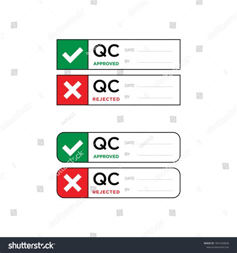 Quality Control Passed Badge Label Your Stock Vector (Royalty Free ...