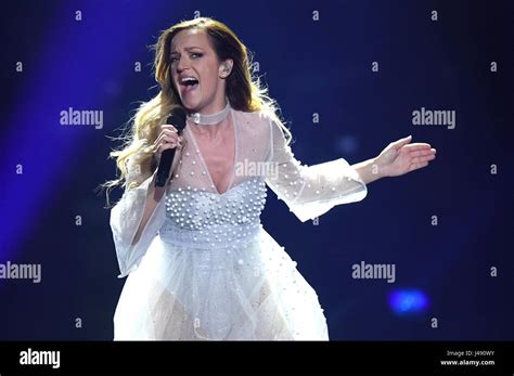 Kiev, Ukraine. 10th May, 2017. Tijana Bogicevic for Serbia performs ...