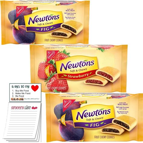 Amazon.com: Fig Newton Variety Pack of 3 Bundle with Snack Fun Shopping Pad Soft & Chewy Fig 2 ...