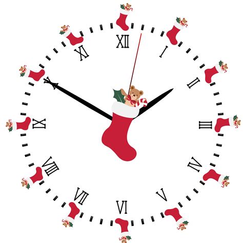 Christmas Clock Free Stock Photo - Public Domain Pictures