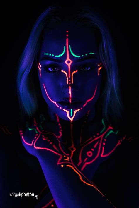 Pin by Original Man on Fashion | Neon face paint, Glow face paint, Festival face paint