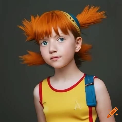 Realistic portrait of misty from pokemon on Craiyon