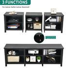 DIY TV Stand Cabinets 6 Open Storage Shelves for 80 inch TV Entertainment Center | eBay