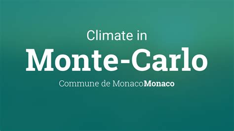 Climate & Weather Averages in Monte-Carlo, Monaco