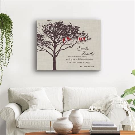 Personalized Gift for Family - Family Tree Canvas Art, Make Your Weddi – MuralMax Interiors