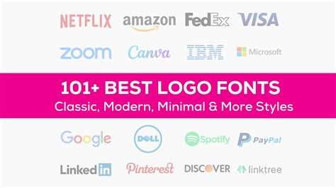 101+ Best Fonts for Logos (Sorted by Category) in 2024