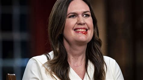 Sarah Huckabee Sanders Eats A Kid