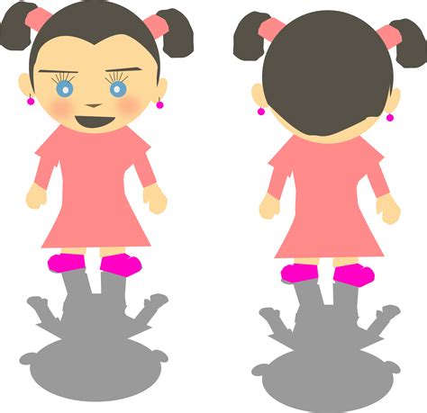 Clipart - White Girl - PNG