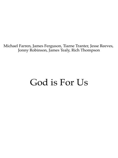 God Is For Us Full Score | PDF