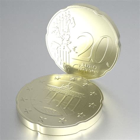 german euro coins 3d 3ds