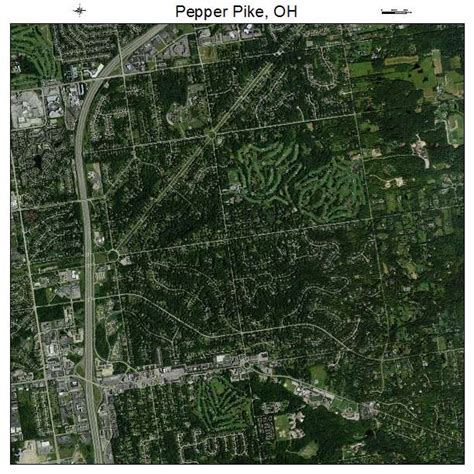 Aerial Photography Map of Pepper Pike, OH Ohio