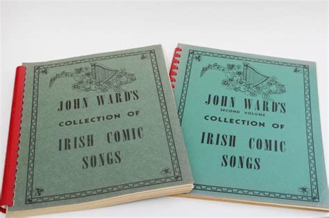 Irish Comic Songs words & music old Ireland classics John Ward spiral ...