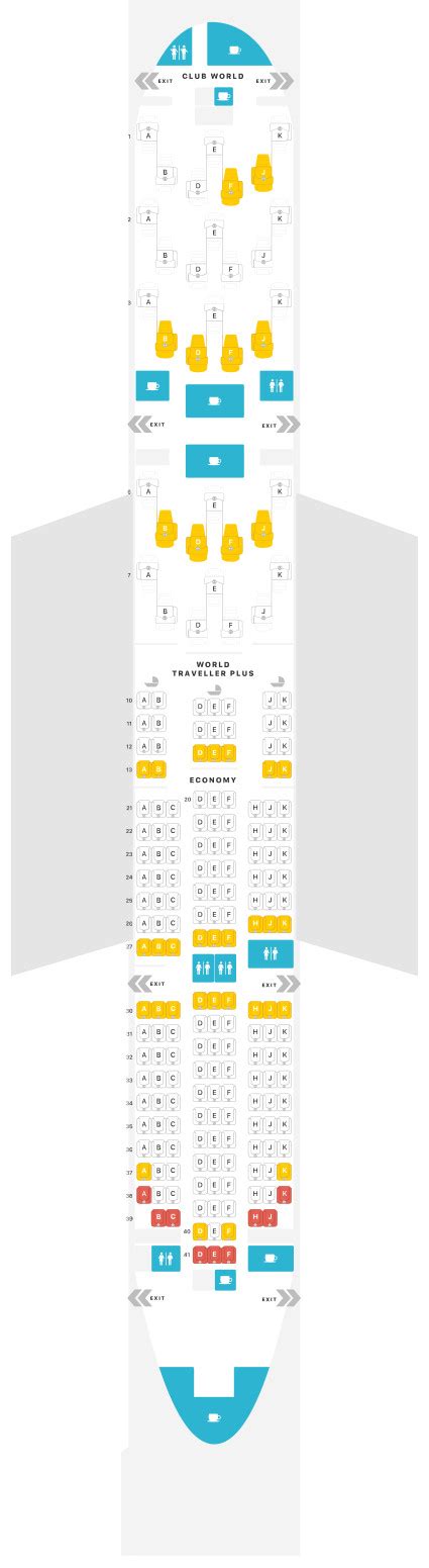 British Airways 787 Seat Map (787-8) - Airportix