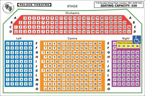 Seating Map - Palace Theatre