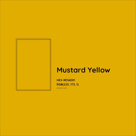Mustard Yellow Color Swatch