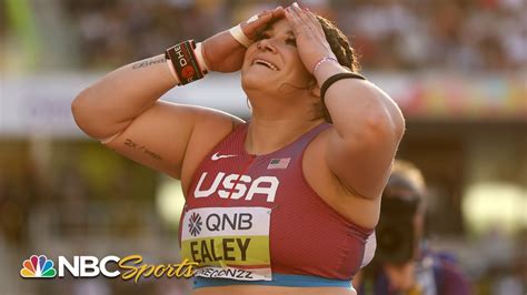 Chase Ealey becomes FIRST EVER American woman to win shot put World ...