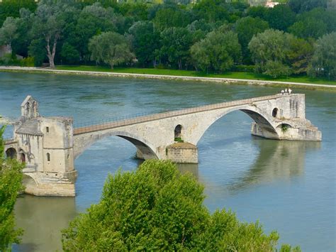 HD wallpaper: bridge, avignon, pont de avignon, water, bridge - man ...