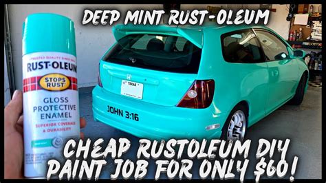 CHEAP RUST-OLEUM SPRAY CAN PAINT JOB. LOOKS LEGIT & MINTY FRESH! (HIGH GLOSS FOR $60) #painting ...