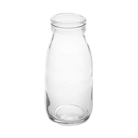 Amercian Metalcraft Glass Milk Bottle, 16 Oz.
