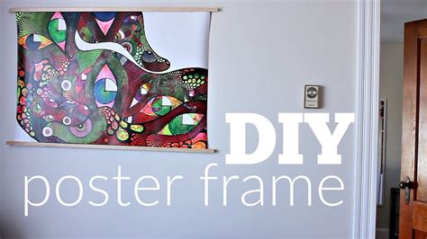 The easiest and CHEAPEST way to frame a poster! | Diy poster frame, Poster frame, Diy frame