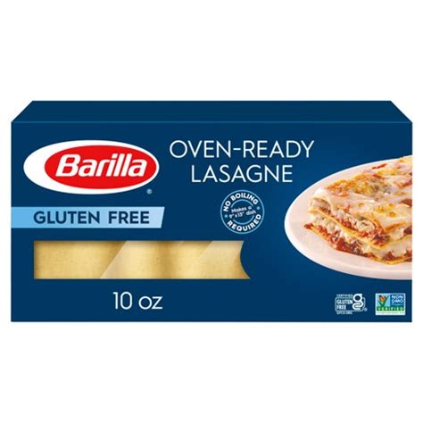 Barilla Gluten Free Oven Ready Lasagna Noodles Pasta - 10oz : Target