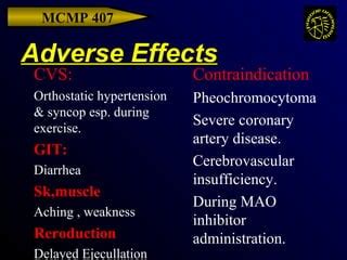 Adrenergic antagonists alpha and beta blockers | PPT