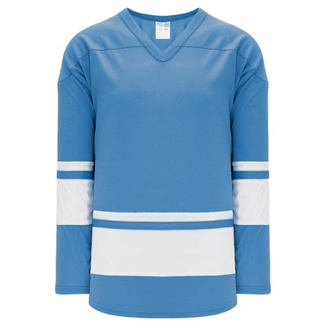 H6400-227 Sky/White League Style Blank Hockey Jerseys – BlankHockeyJerseys.com