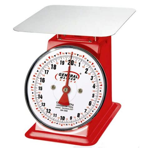 General Master Weighing Scale/Table Scale Dial Spring Scale 20KG Flat Plate GM-2068 | Shopee ...