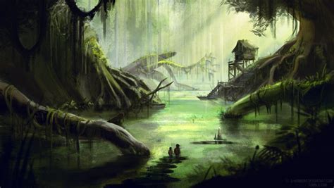 The swamp | Fantasy concept art, Swamp, Beautiful nature