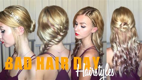 BAD HAIR DAY Hairstyles/ Back-to-school Hair | Stella - YouTube