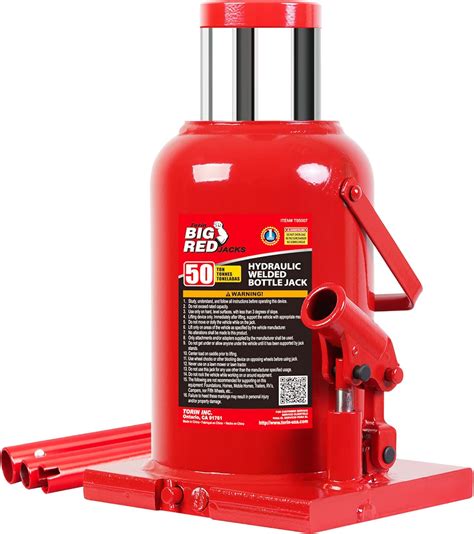 Torin Big Red T95007 Stubby Low Profile Hydraulic Welded Bottle Jack ...