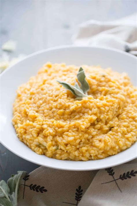 Easy Pumpkin Risotto with Italian Sausage - LemonsforLulu.com