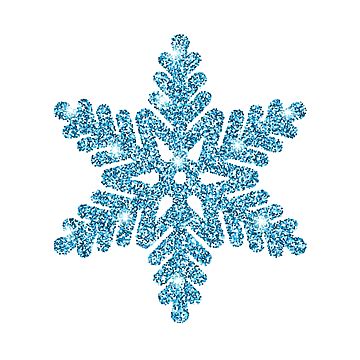 Glitter Shine Vector Hd Images, Shine White Snowflake With Glitter Isolated On Transparent ...